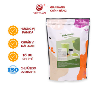 Bột Trà Xanh Việt Tuấn - Nguyên Chất, Thơm Ngon, Đậm Vị, Dùng Để Pha Chế, Gói 1kg
