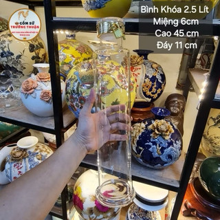 BÌNH TRỤ NGÂM SÂM VA có khoá 3000ml