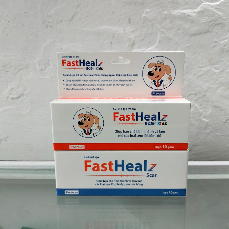 Gel mờ sẹo FastHealz Scar Kids hạn chế hình thành và làm mờ sẹo lồi, lõm, đỏ; dưỡng ẩm, làm dịu da; 