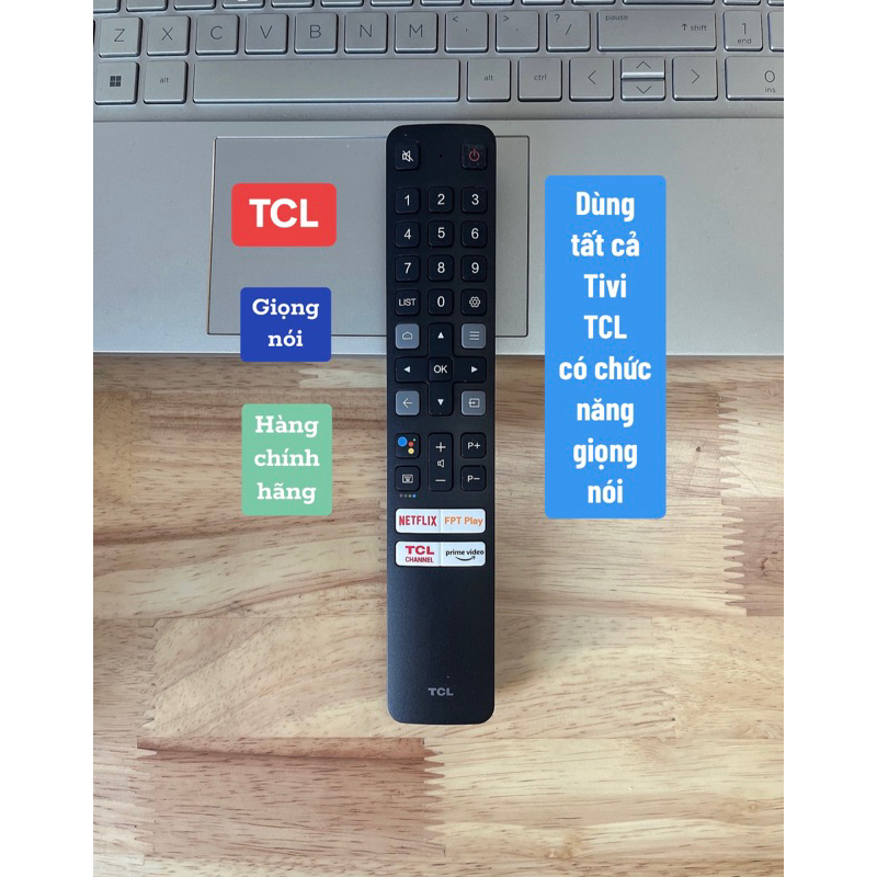 Điều khiển Tivi TCL giọng nói hàng Zin theo máy chính hãng