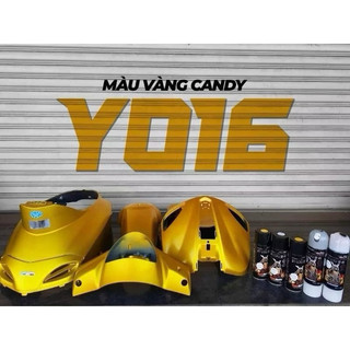 COMBO 4CHAI 4 BƯỚC SƠN SAMURAI MÀU VÀNG CANDY Y016