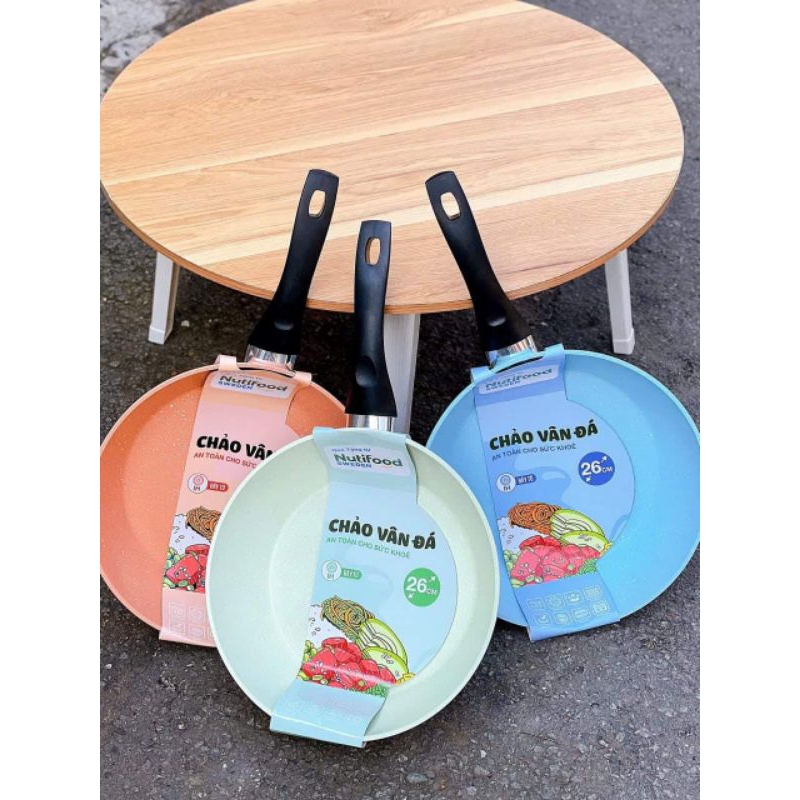Chảo vân đá đáy từ Green Cook 26cm