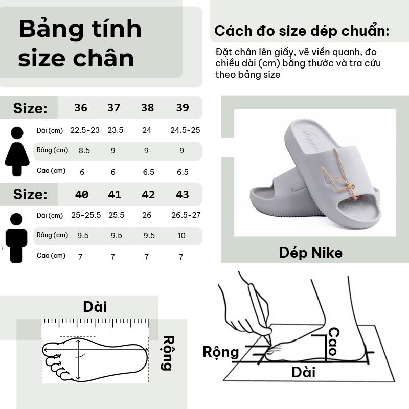 Dép bánh mì NK Calm Slide xăng đan Nam Nữ Bản Vân Nhám Mới Nhất 2023 ĐẾ SƠN 2 màu thời trang form chuẩn size có fullsize | BigBuy360 - bigbuy360.vn