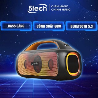 Loa bluetooth 5TECH chính hãng, loa cầm tay di động âm bass mạnh, pin khủng