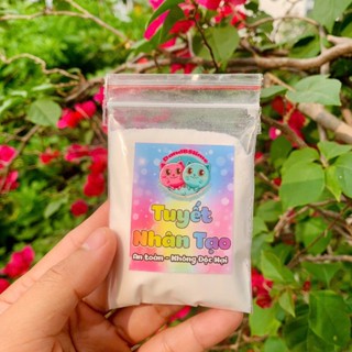Tuyết Nhân Tạo Gói 25gr Đóng Túi Zip - Nguyên Liệu Làm Slime Mây Gía Rẻ