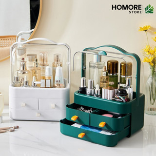 Hộp đựng mỹ phẩm son môi ,đồ trang điểm phụ kiện để bàn chống bui Homeco 3 tầng thiết kế sang trọng cao cấp
