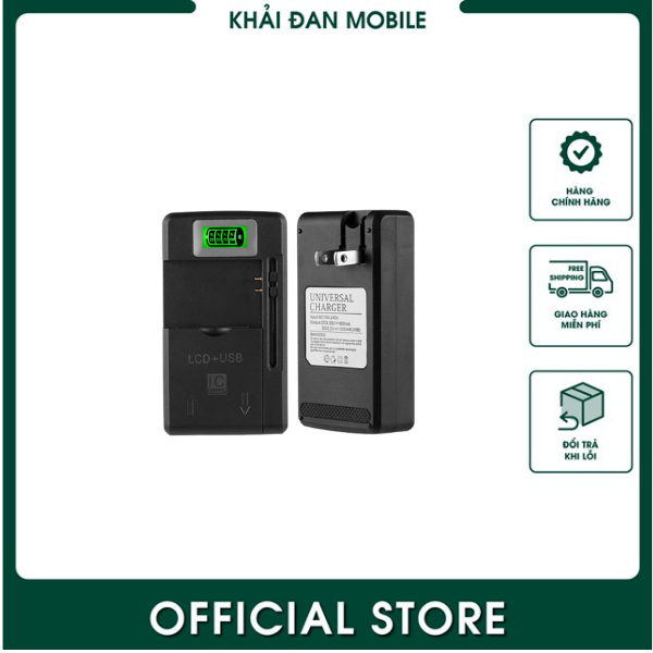 Thiết bị Sạc Pin Điện Thoại Đa năng Màn Hình Lcd hiển thị có cổng usb (LCD USB IC SMART)