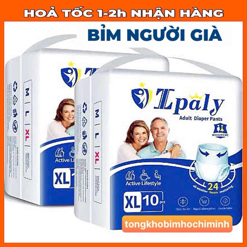 [ Hoả Tốc ] TÚI 10 -30 MIẾNG TẢ BỈM QUẦN / TÃ DÁN CHO NGƯỜI CAO TUỔI IPALY CAO CẤP