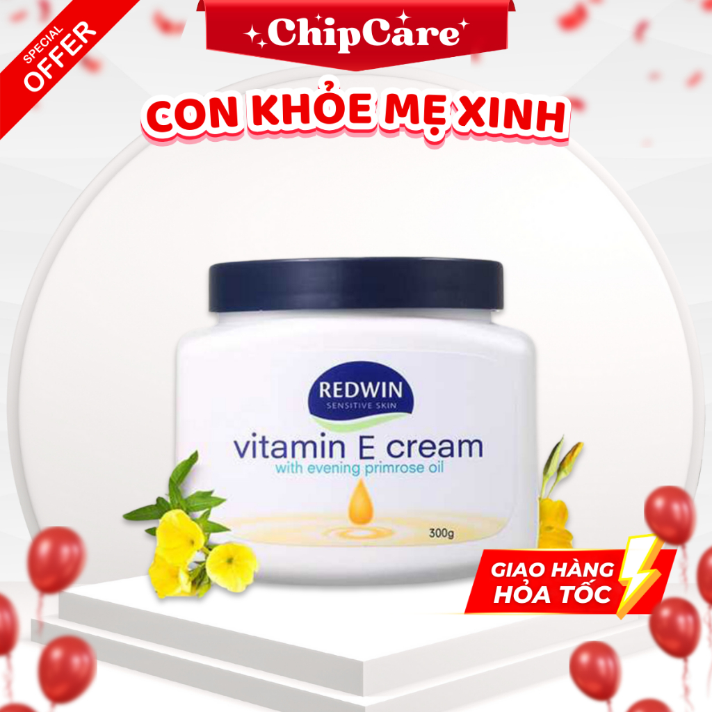 Kem dưỡng ẩm Redwin Vitamin E Cream 300g Úc mẫu mới - Kem dưỡng da Vitamin E