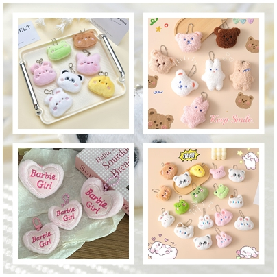 Móc khoá gấu bông cute treo balo cặp sách ml01