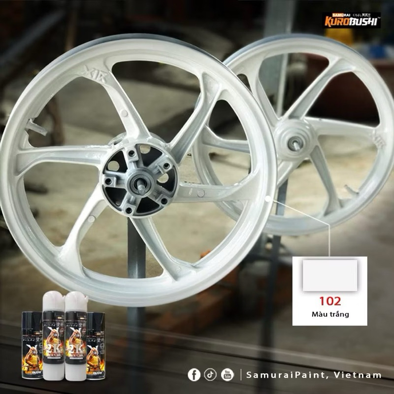 SƠN SAMURAI MÀU TRẮNG TINH 102