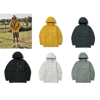 Áo khoác gió có mũ unisex áo khoác gió nam áo khoác gió nữ 1 lớp túi ngực nhiều màu