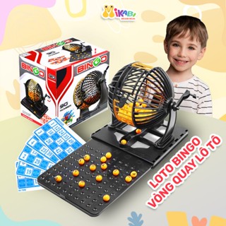 Bộ Lồng Quay Lô Tô Bingo 90 Số Đồ Chơi Tết Vui Nhộn 2025 Chất Liệu Nhựa Cao Cấp - Đồ Chơi Trẻ Em MIKABI 