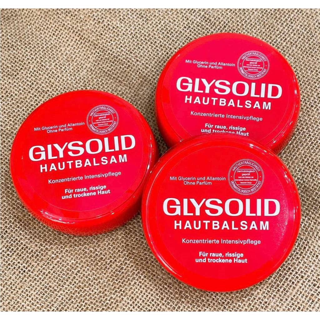 Kem nẻ Glysolid Hautbalsam chống da khô nứt nẻ, 100ml