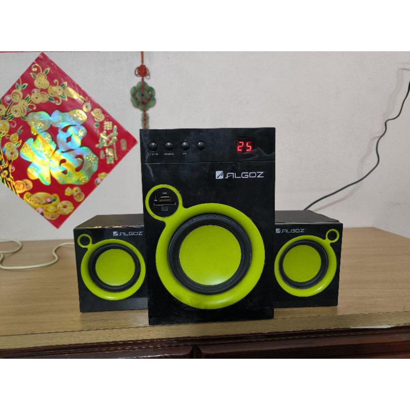 Loa 2.1 Algoz SKA1255 hàng cũ dùng tốt. có khiển lệnh kèm
