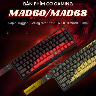 Bàn phím cơ Gaming MAD60 / MAD68 - Công nghệ Rapid Trigger -Hỗ trợ hotswap - LED RGB - 1000hz 8000hz