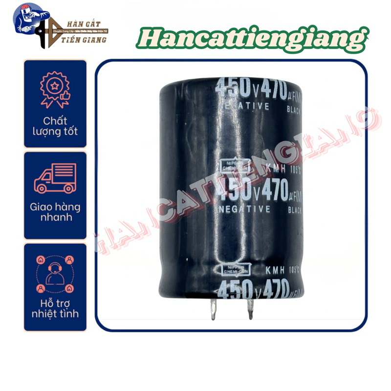 Tụ Nguồn Đen Máy Hàn 470UF 450V