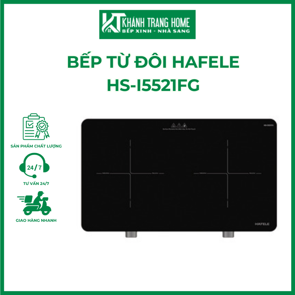 Bếp từ đôi HAFELE HS-I5521FG thiết kế hiện đại - Khánh Trang