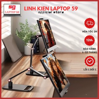 Giá kẹp, tay arm đỡ màn hình di động, tablet, điện thoại kiêm giá đỡ nâng cao iPad, iPhone, màn hình LCD