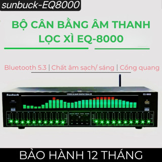 Lọc xì Equalizer, bộ cân bằng âm thanh Sunbuck EQ-8000 - Lọc tiếng âm thanh sạch sáng, kết nối bluetooth, có cổng quang