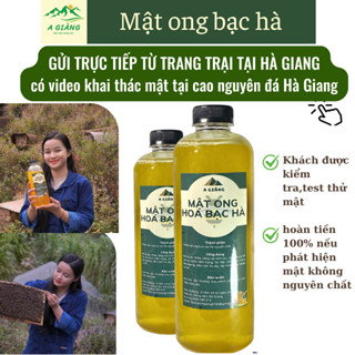 Mật ong bạc hà nguyên chất Hà Giang, mật ong hoa bạc hà nguyên chất Hà Giang