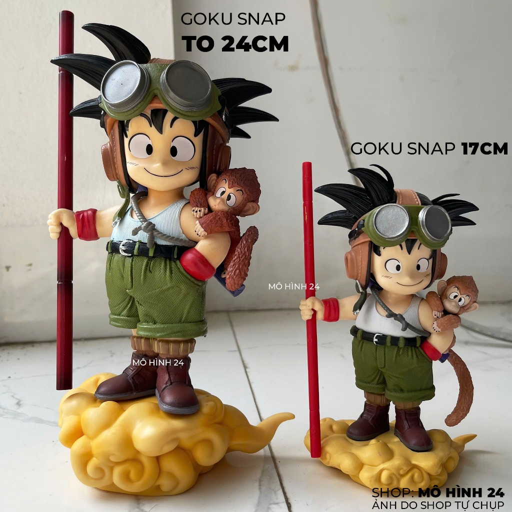 [CÓ SẴN] Mô hình Goku Snap To 24cm 530gram goku mây snap size to khỉ con cưỡi cân đẩu vân dragon bal