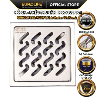 Hố ga thoát sàn inox 10x10cm eurolife el-hg07