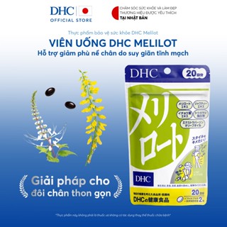[HSD 30/09/2025] Viên uống DHC Melilot hỗ trợ thon chân, giảm tình trạng da sần vỏ cam gói 40 viên (20 ngày)
