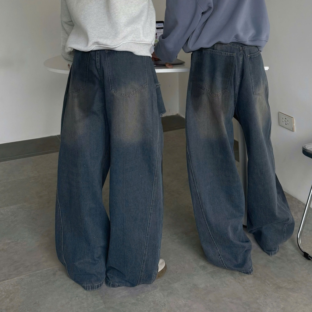 Quần Jeans Dài Ống Rộng Thụng Wash Form Unisex Tôn Dáng Nam Nữ Nhiều Màu_SSSTore.Aesthetic | BigBuy360 - bigbuy360.vn