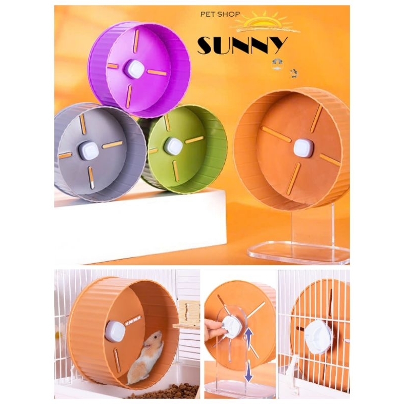Wheel ABS 17cm và 21cm cho hamster siêu êm không gây ồn