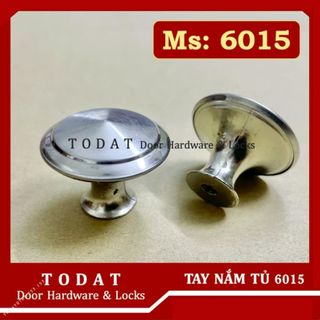 [6015] Tay nắm tủ TP 6015 mạ inox hình đầu nón - Núm tủ hình nón loại trung