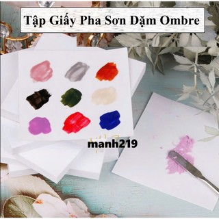 Tập Giấy Pha Sơn Dặm Ombre Gel Nail, giấy Pha sơn gel 50 Tờ - manh219