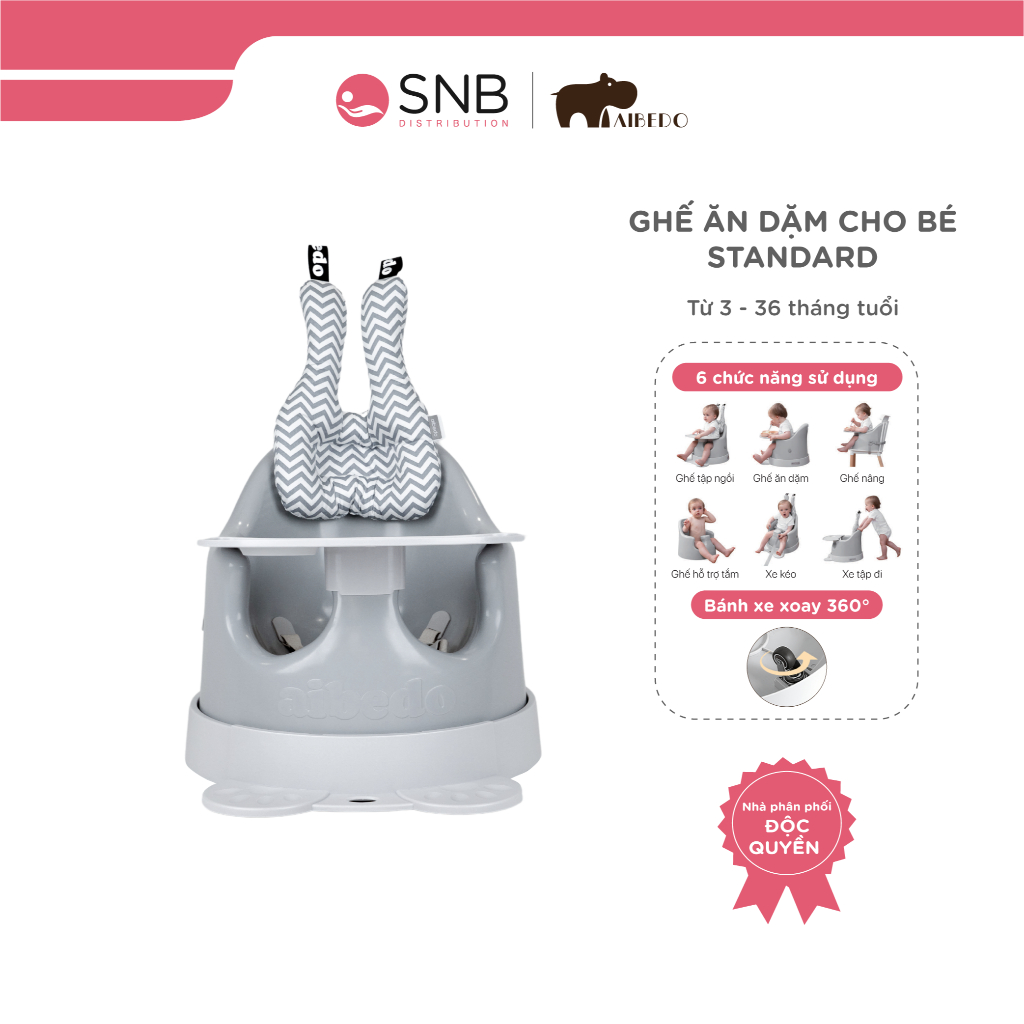 Ghế ăn dặm cho bé Aibedo Standard