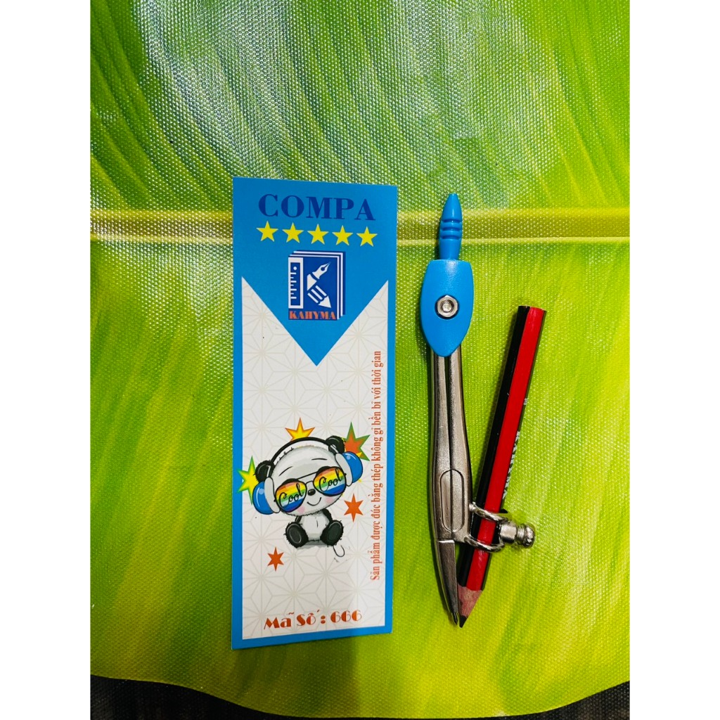 Compas kẹp chì Kahyma thiết kể tiện lợi an toàn cho bé