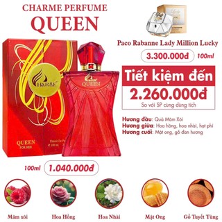 Nước hoa nữ Charme Queen 100ml