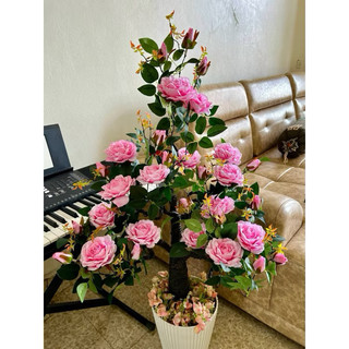 Cây hồng cổ - HOA GIẢ,HOA LỤA ( giá trên ko bao gồm chậu)