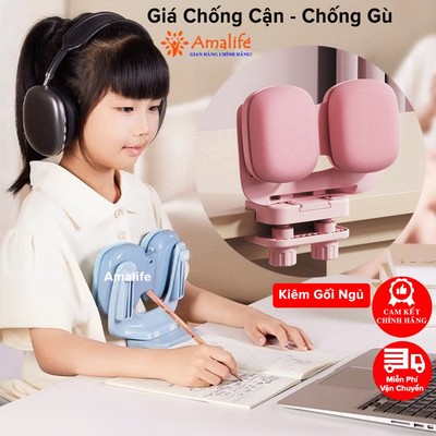 Bộ Giá Đỡ Cằm Chống Cận Thị Cải Tiến PRO Dụng Cụ Chống Gù Giúp Ngồi Thẳng Lưng Luyện Chữ Chính Hãng Amalife