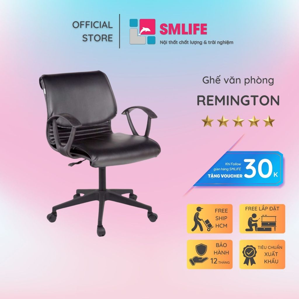Ghế xoay nhân viên SMLIFE Remington