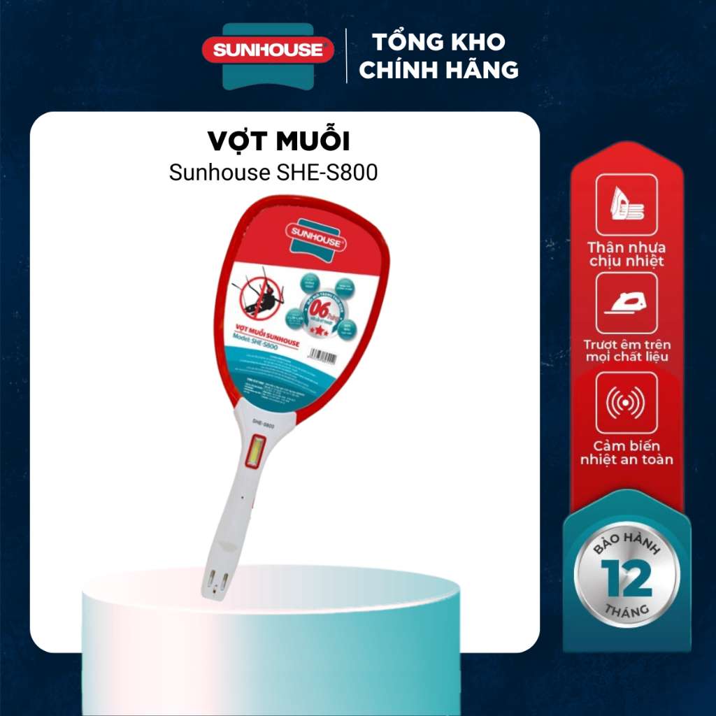 VỢT MUỖI SUNHOUSE SHE-S800