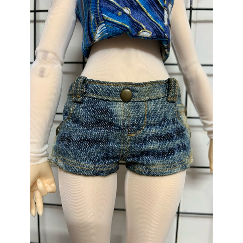 Quần jeans ngắn búp bê BJD- size 1/4