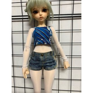 Quần jeans ngắn búp bê BJD- size 1/4