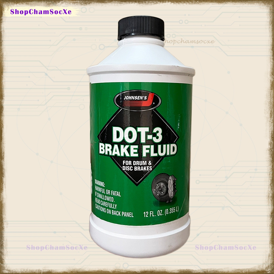 Dầu Thắng Johnsen Premium DOT 3 Brake Fluid 355ml