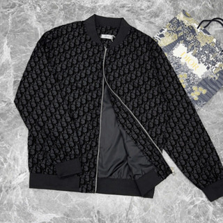 Áo Khoác Bomber Dior Vân Nhung Hàng 2 Lớp - Áo Khoác Bomber Nam Nữ Phong Cách Trẻ Trung Năng Động Hot Trend 2025