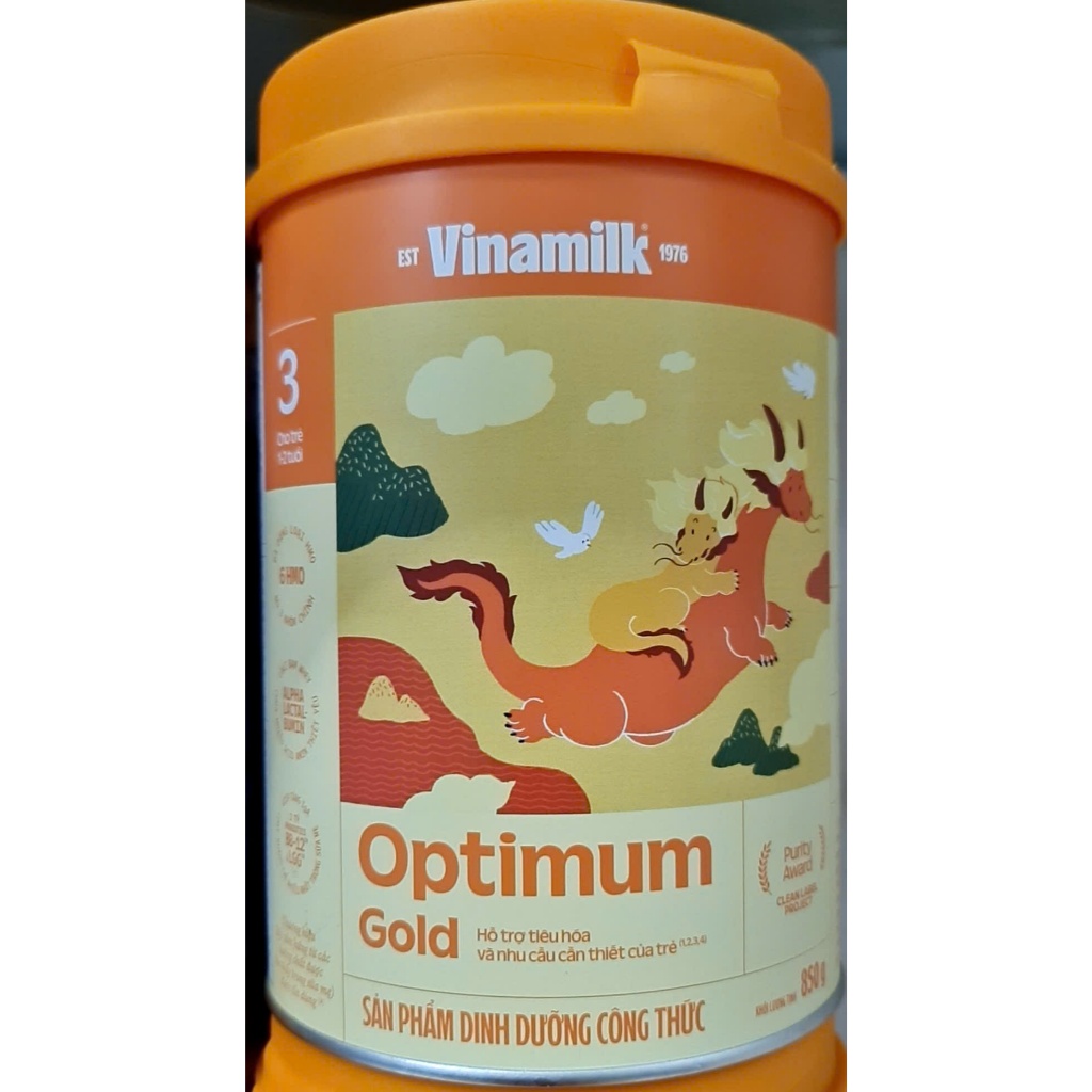 (mẫu mới) Sữa bộp Optimum gold step 3 850g