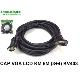 Kingmaster Cáp Vga dài 5m Kingmaster LCD 3+4
