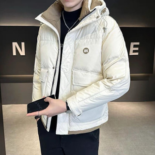 (ORDER) Áo Phao Siêu Nhẹ Cổ Đứng Phối Mũ Cho Nam Siêu Ấm Lót Lông Vũ Thời Trang Mùa Đông Hàn Quốc