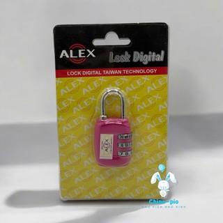 Ổ khóa ba số mini màu trơn dùng khóa vali, tủ locker...