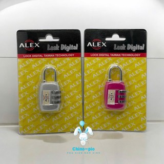 Ổ khóa ba số mini màu trơn dùng khóa vali, tủ locker...