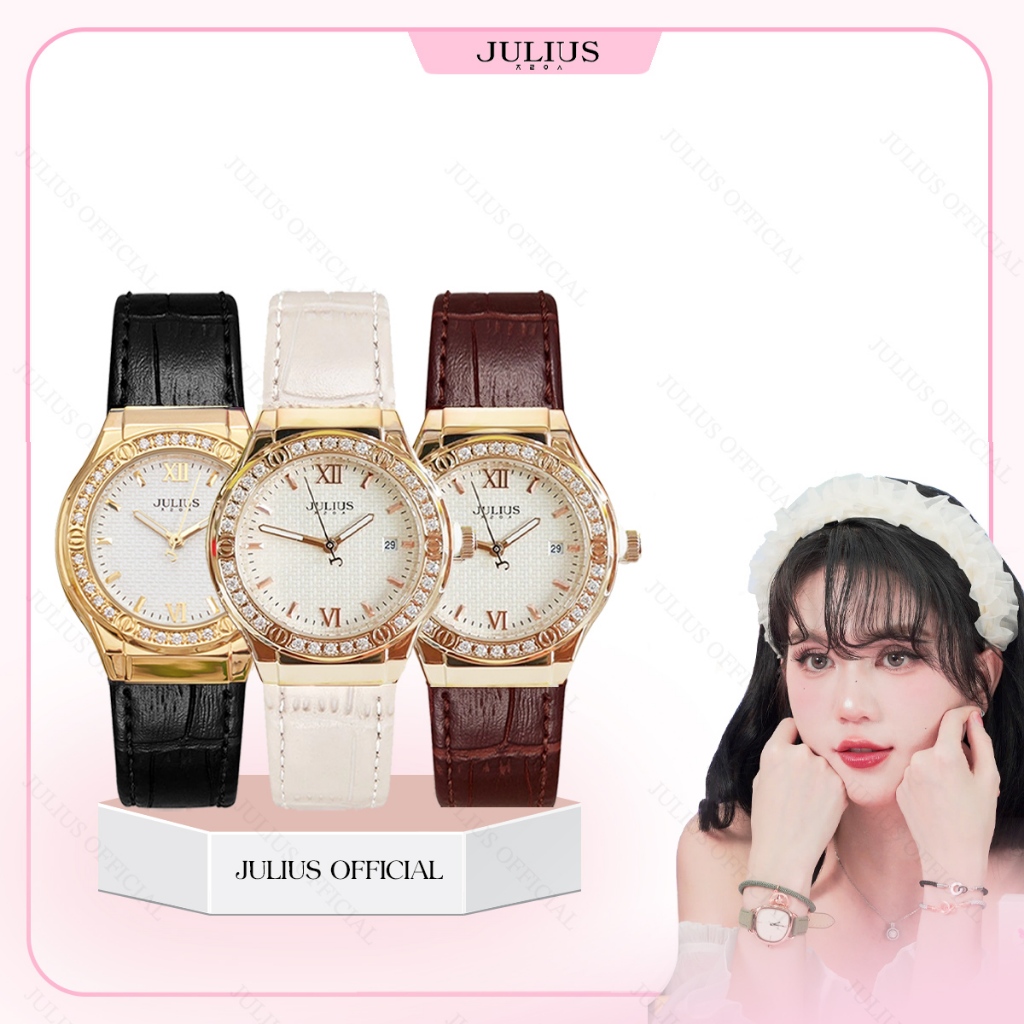 Julius Official | Đồng hồ nữ Julius JA-1395 dây da