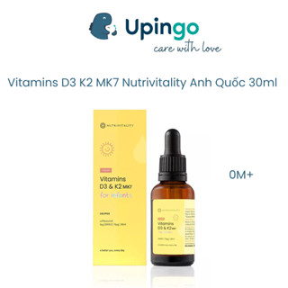 Vitamin D3 K2 MK7 Nutrivitality for Infants nội địa Anh 30ml